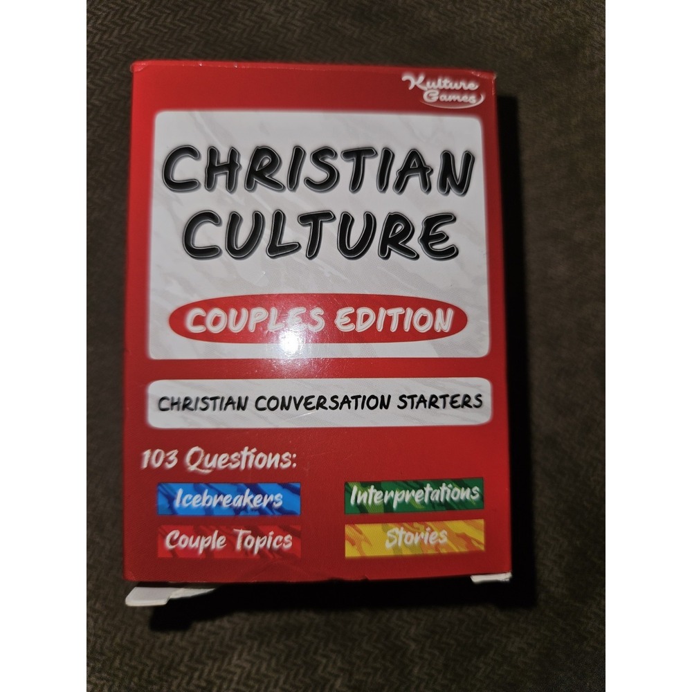 Christian Culture Couples Edition NEW CARD Game Conversation Starters Ages 18+